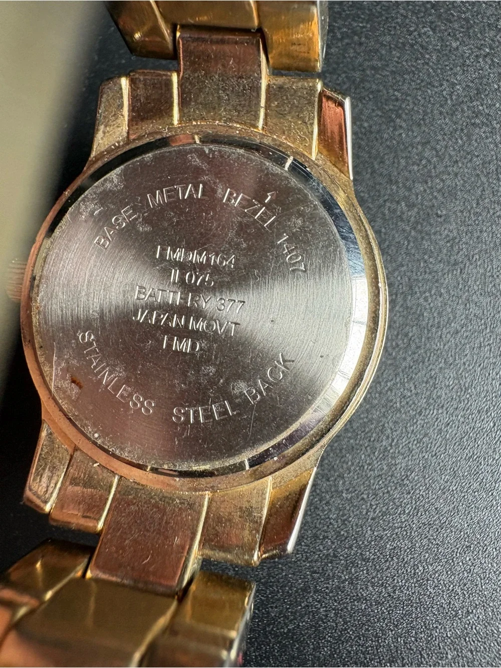 Men's Gold-Tone Stainless Steel Watch - Classic Gold Dial